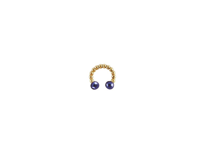 POLORIS golden earrings _ - Earrings & Clip-ons - Gemstone 