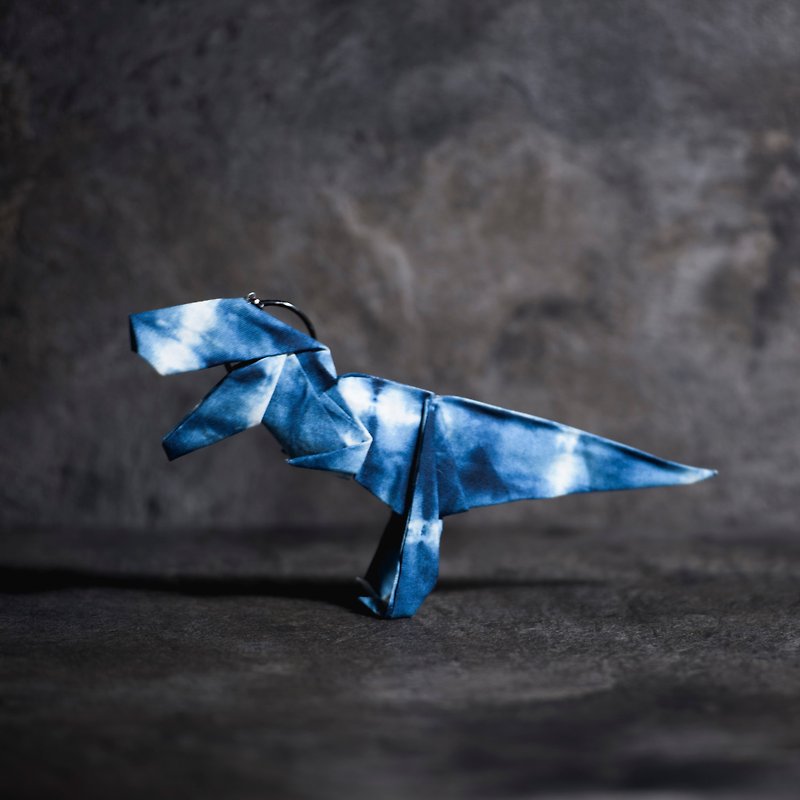 \ Huge Rangers / cloth strap origami _ aka Tyrannosaurus rex - Keychains - Other Materials Blue