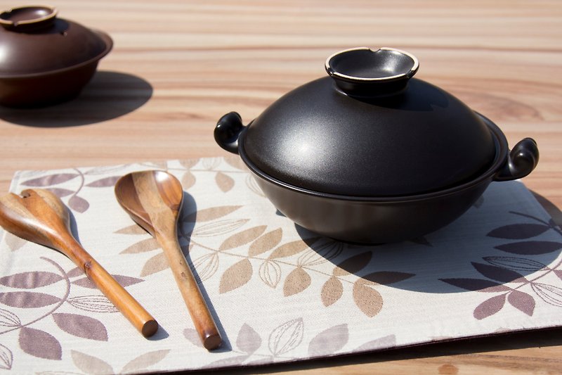【VIVA】能量陶瓷系列●能量養生鍋　雙喜－黑 - 廚具 - 其他材質 黑色