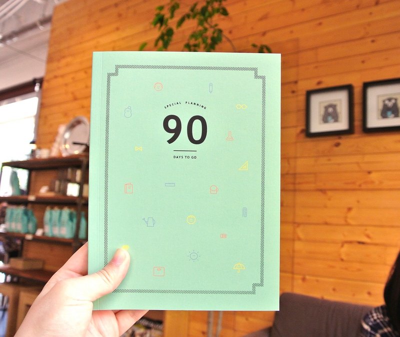 90 days to go day plan this v.2 [green] ▲ ▲ upcoming print - สมุดบันทึก/สมุดปฏิทิน - กระดาษ สีเขียว