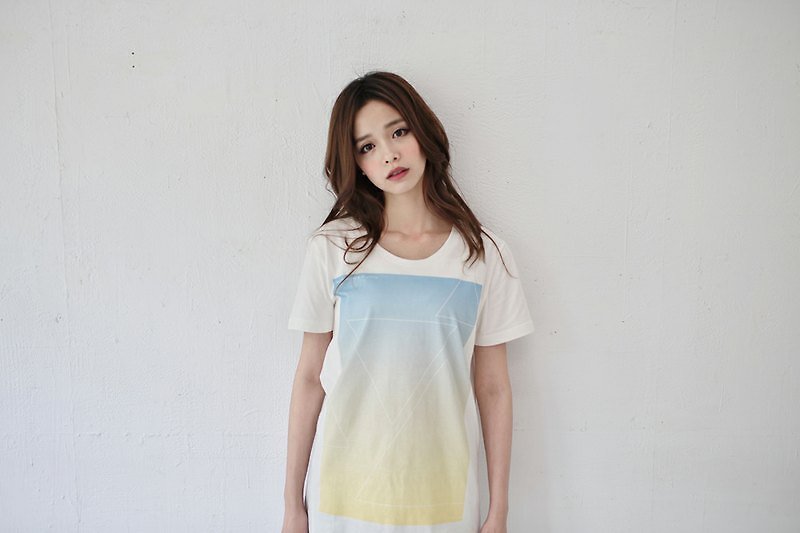 SUMI / tour map. △△ / natural organic cotton female models T_3SF005 - Women's T-Shirts - Cotton & Hemp White