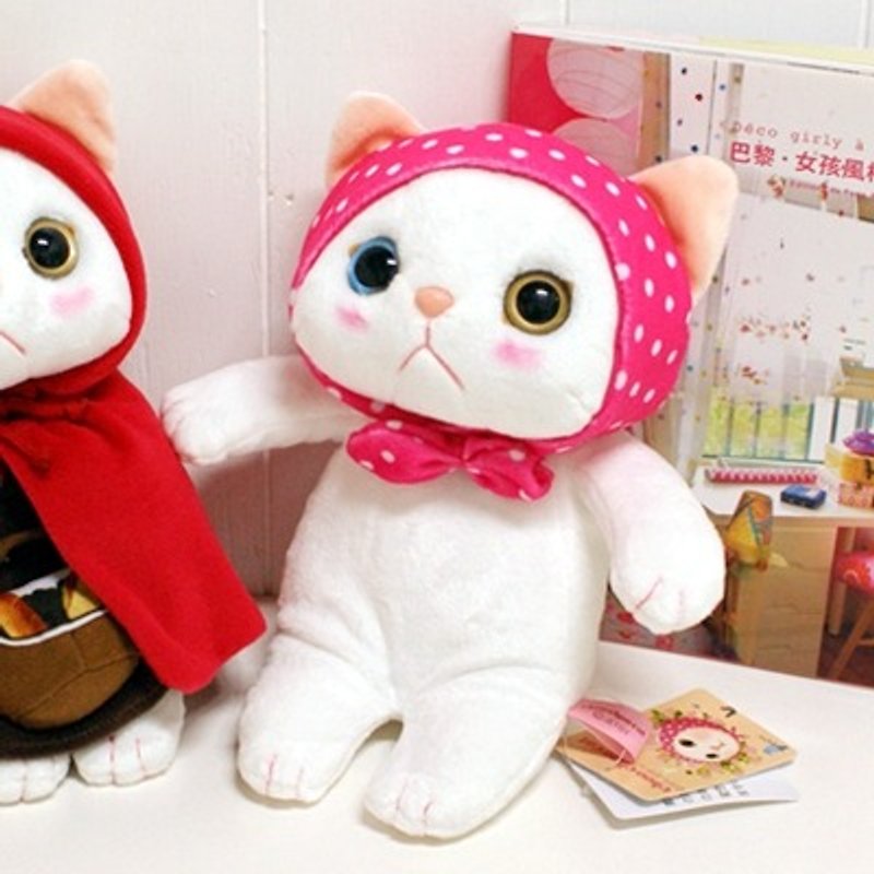 Jetoy, Choo choo sweet cat doll (18cm) _Pink hood (J1504201) - Stuffed Dolls & Figurines - Other Materials Multicolor