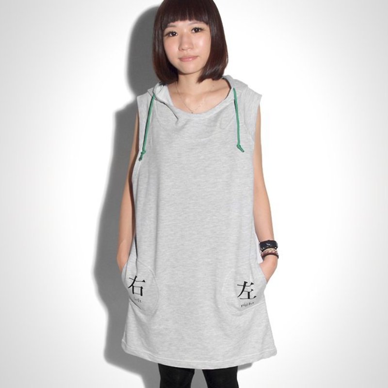 【M0333】HEY SUN No one is wrong / Long Hoodie - Women's T-Shirts - Other Materials Gray