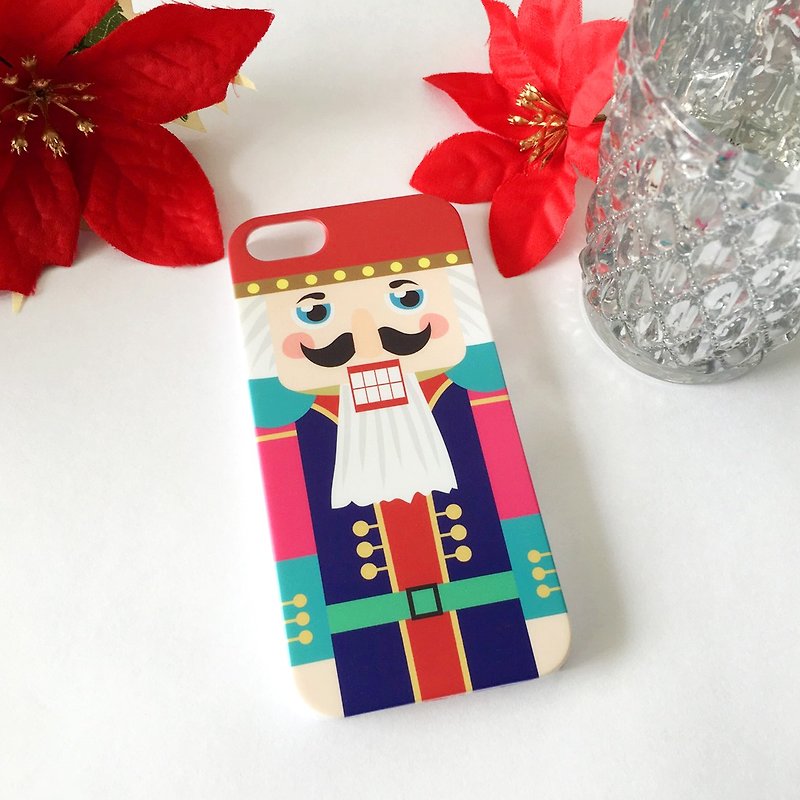 Christmas Series -Nutcracker Color 2 Print Soft / Hard Case for iPhone X,  iPhone 8,  iPhone 8 Plus,  iPhone 7 case, iPhone 7 Plus case, iPhone 6/6S, iPhone 6/6S Plus, Samsung Galaxy Note 7 case, Note 5 case, S7 Edge case, S7 case - Phone Cases - Plastic Red