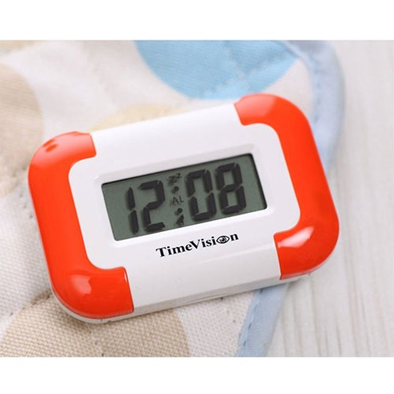 Time Vision - Lightweight vibrating electronic alarm (Great Orange) - นาฬิกา - พลาสติก สีส้ม