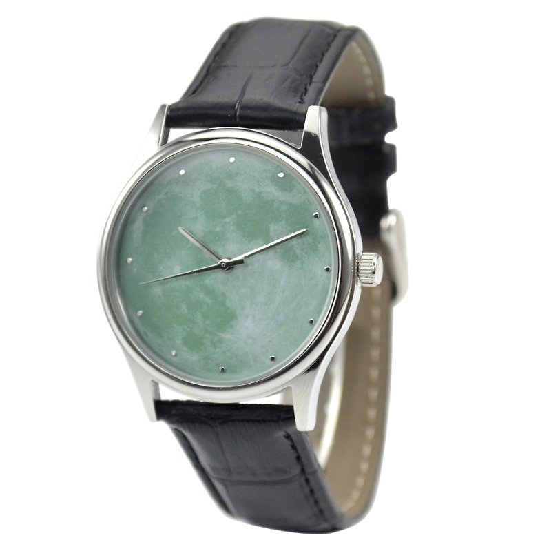 Moon Watch (Desert Sage)-Unisex-Free Shipping Worldwide - นาฬิกาผู้หญิง - โลหะ สีกากี