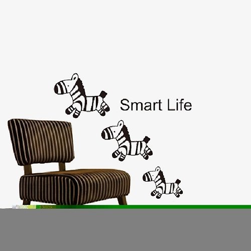 Smart Design 設計 壁貼 《Smart Design》創意無痕壁貼◆小斑馬 8色可選