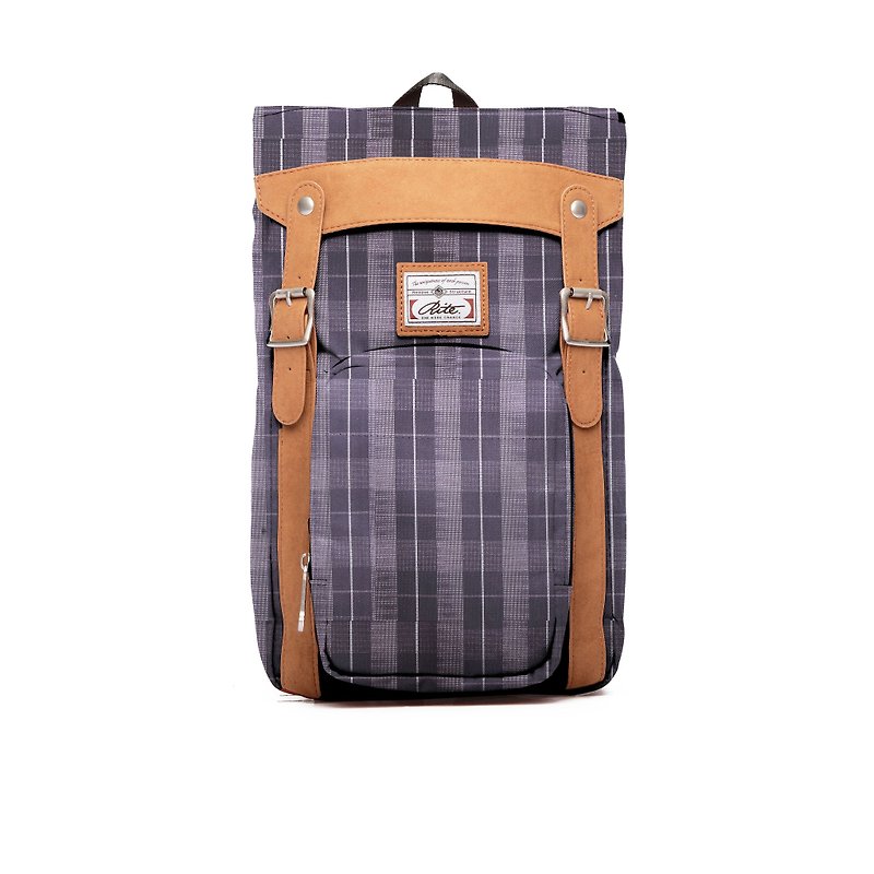 RITE | Brat Pack - Coffee Plaid | after the original removable backpack - Backpacks - Waterproof Material Brown
