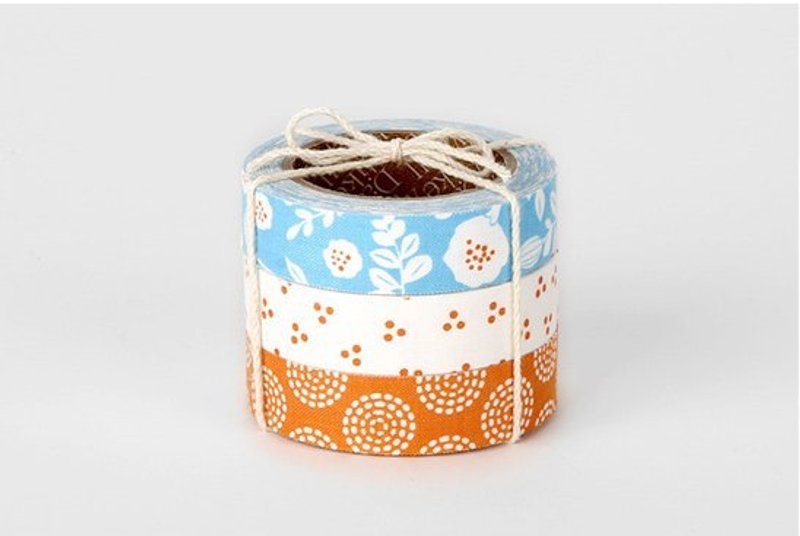 Dailylike fabric tape 北歐風布膠帶(三入) 50-Beach,E2D56962 - 紙膠帶/和紙/PET - 其他材質 多色