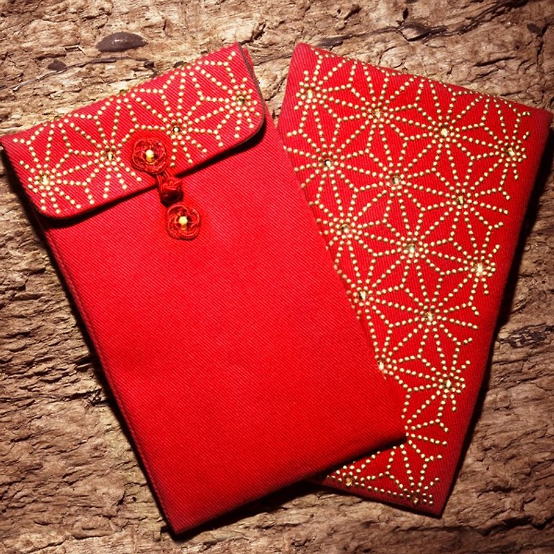 奧地利水鑽開運紅包袋【六六富貴錦】 - 利是封/揮春 - 其他材質 紅色