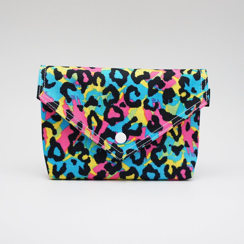 BLR BB BAG [ Color Leopard ] - กระเป๋าคลัทช์ - วัสดุอื่นๆ หลากหลายสี