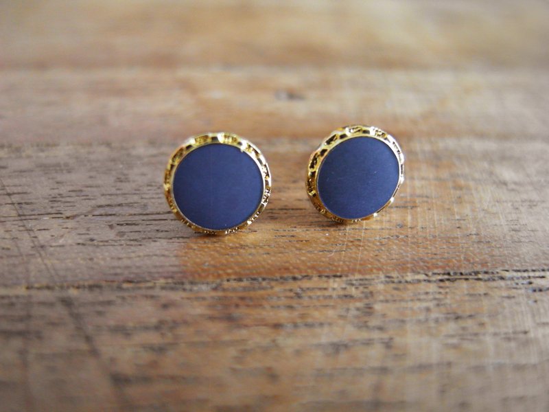 復時品【早期手工耳環：藍星】 - 耳環/耳夾/耳骨夾 - 其他材質 藍色