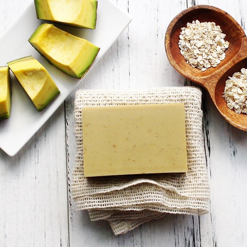 【Leanbo】Avocado Sweet Apricot Oatmeal Soap│No fragrance│Infants│Sensitive skin - Other - Other Materials Green