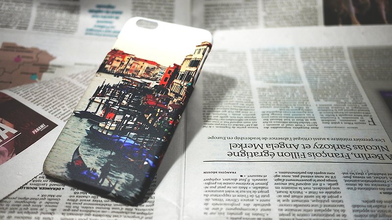 【Good to travel】 mobile phone shell ◆ ◇ ◆ Canal front station ◆ ◇ ◆ for Iphone 5 / 5S / SE, 6 / 6S, 6 + / 6S +, 7/7 +, 8/8 + / X - เคส/ซองมือถือ - พลาสติก สีน้ำเงิน