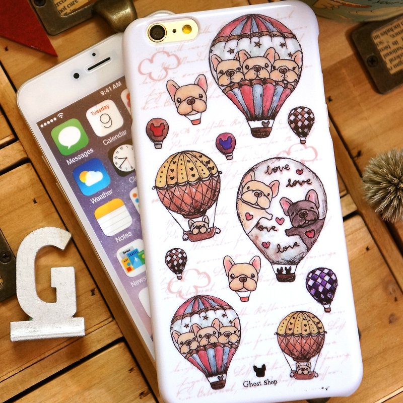 (sold out) i6 plus / i6s plus phone case - hot air balloon law (white) - เคส/ซองมือถือ - พลาสติก ขาว