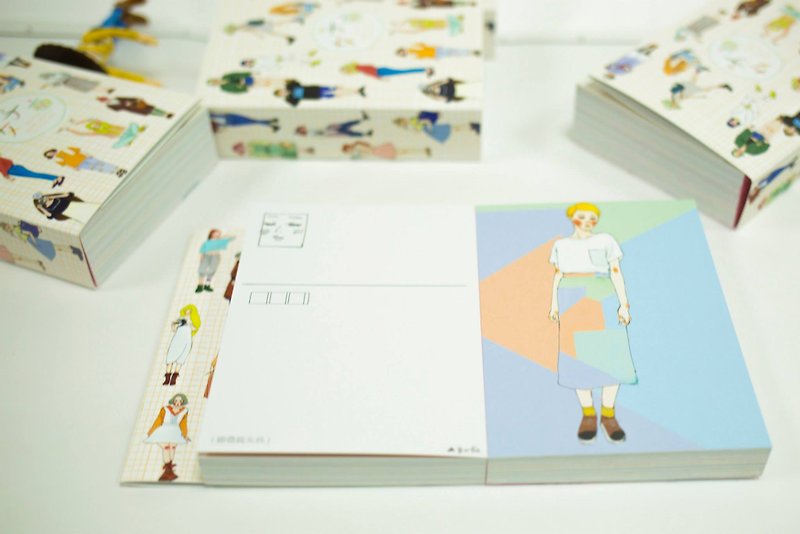 女子亥明信片書/ 99入 - Cards & Postcards - Paper Multicolor