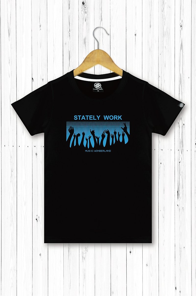 STATELYWORK Party Pilgrimage T-Female T-shirt Black and White Two Colors - Women's T-Shirts - Other Materials White