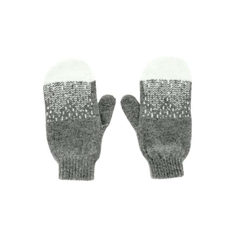 [Winter Sale] Mountain Peak Pure Wool Gloves-Grey | Donna Wilson - ถุงมือ - วัสดุอื่นๆ สีเทา