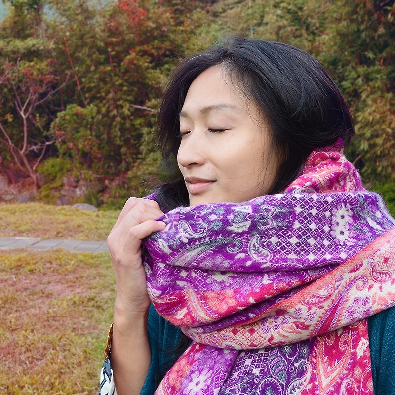 Tibetan yak hair versatile scarves / shawls / blankets - Scarves - Other Materials Multicolor