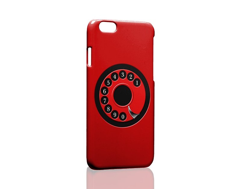 Hello! 紅色電話 Red Retro Dial Custom Print iPhone 三星Samsung 手機殼 Phone case - Phone Cases - Plastic Red