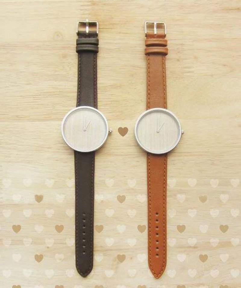 Clear 褐系列 木核 手工表 手錶（單價） - 女裝錶 - 木頭 咖啡色