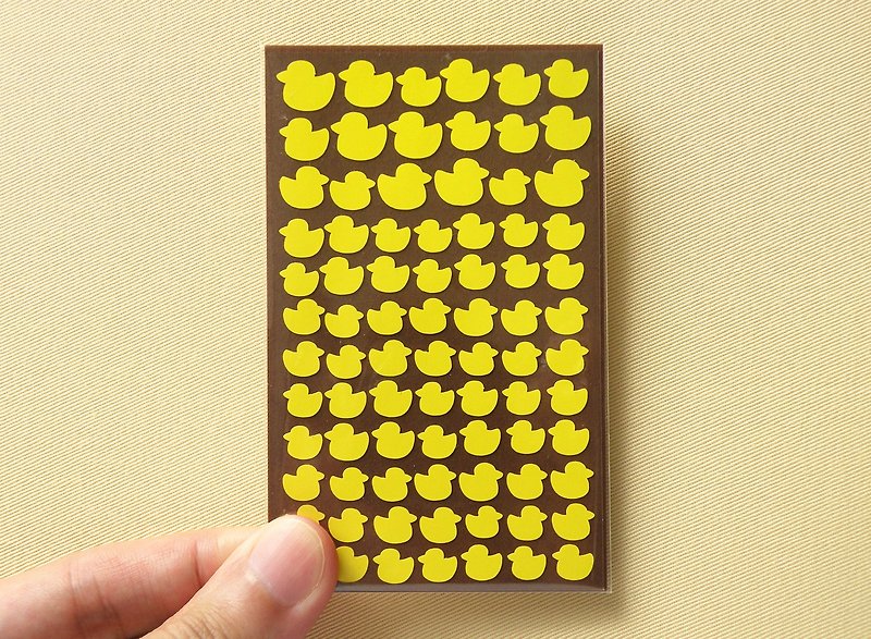 Duck Stickers - สติกเกอร์ - วัสดุกันนำ้ สีเหลือง