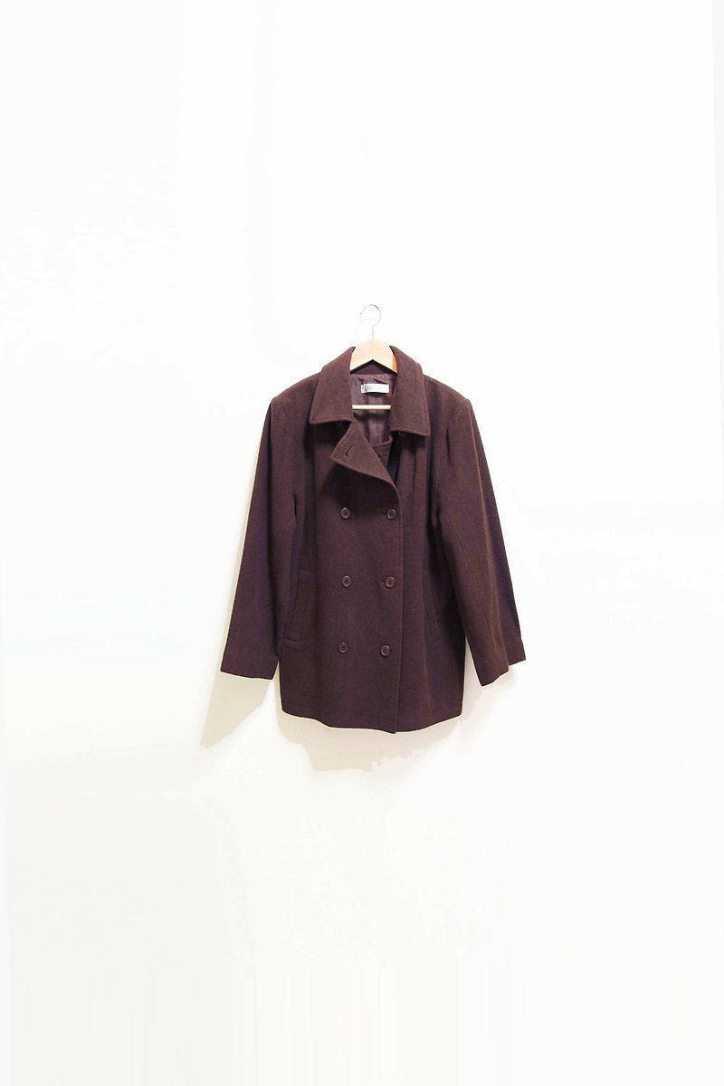 【Wahr】崎黑外套 - Women's Casual & Functional Jackets - Other Materials Brown