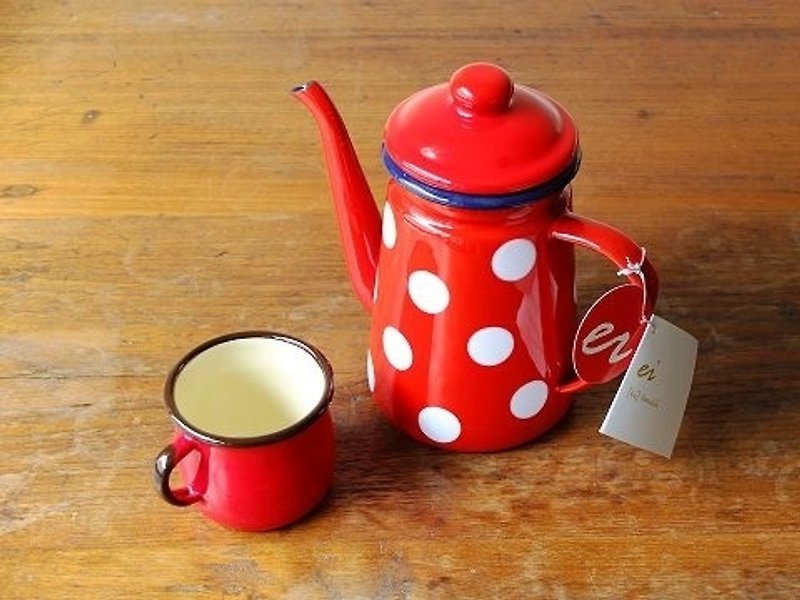 Nippon IZAWA Fossette French style red + Shuiyu little coffee pot / hand punch pot ** super fit hand brewing - อื่นๆ - โลหะ สีแดง