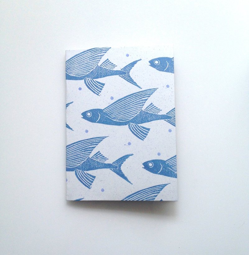 Flying round ⻆ notebook Hand Book - สมุดบันทึก/สมุดปฏิทิน - กระดาษ สีน้ำเงิน