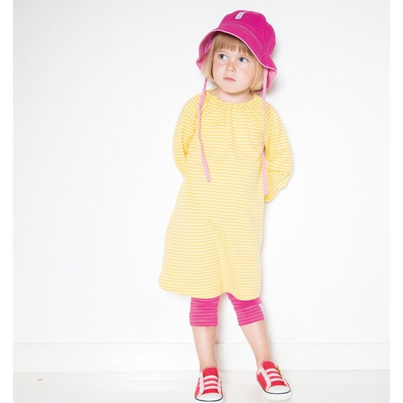 【瑞典童裝】有機棉貼腿褲1歲至8歲 櫻桃色/桃紅色 - 男/女童長褲/短褲 - 棉．麻 紅色