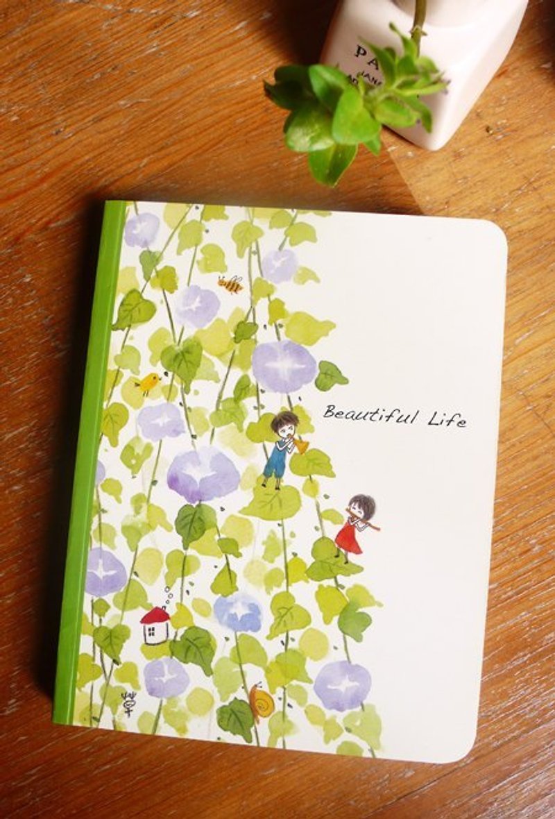 美好生活 空白筆記本 - 筆記本/手帳 - 紙 綠色