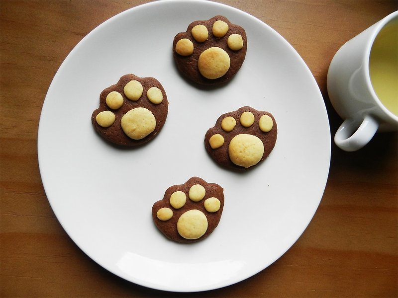 ウサギウォーカーパーム子猫ビスケット手作りクッキー（15の合計、5小型パッケージ） - クッキー・ビスケット - 食材 ホワイト