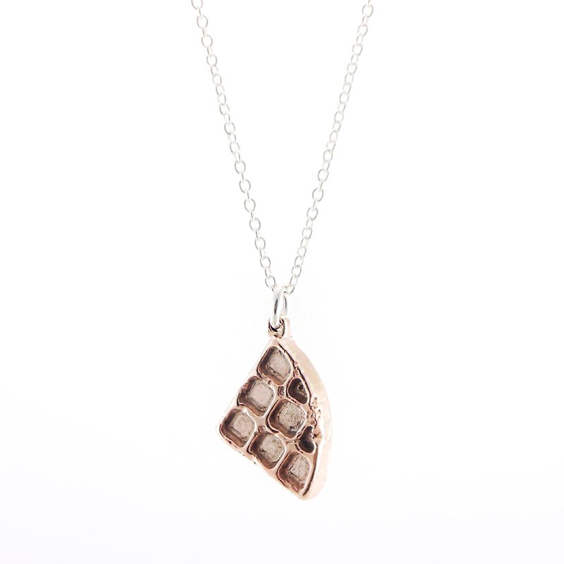 FIKA FIKA// Waffle Necklace K001SMR - Collar Necklaces - Other Metals Gold