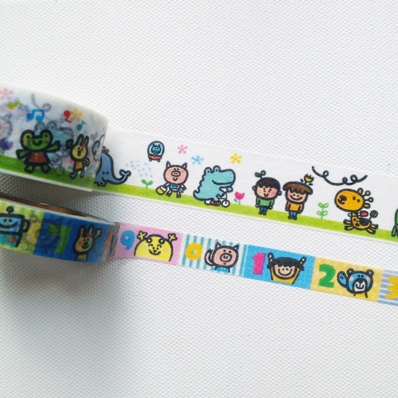 Paper tape_digital party - Washi Tape - Paper Multicolor