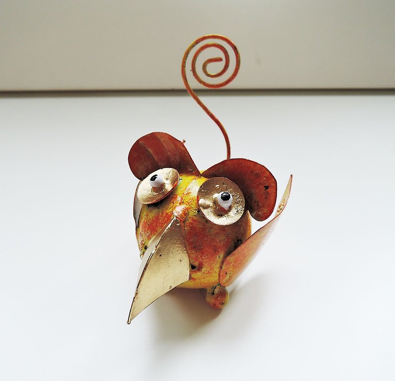Warm companion owl lap clip animal paper healing - แฟ้ม - อะคริลิค สีส้ม