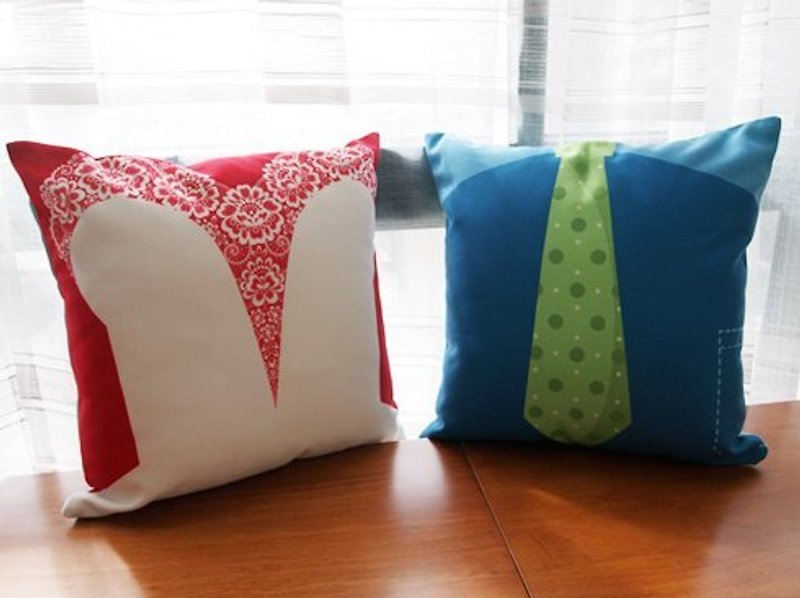 We Throw Pillow Series-Red Dress - Pillows & Cushions - Other Materials Multicolor