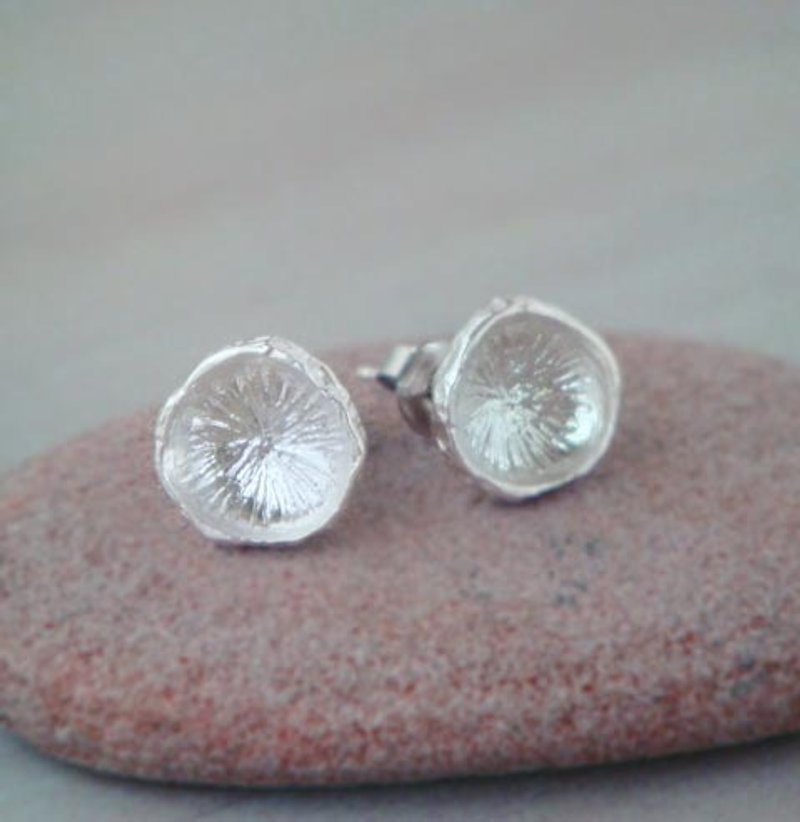 Stardust handmade sterling silver earrings - ต่างหู - เงินแท้ 