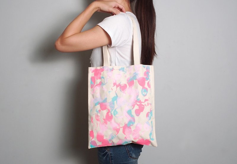 [Fu Bag] Hand-painted Handprint Embroidered Cloth Bag [Fantasy Dreamland] Single shoulder - กระเป๋าแมสเซนเจอร์ - ผ้าฝ้าย/ผ้าลินิน หลากหลายสี