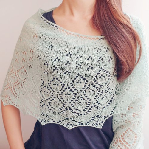 Irene's Knitting Design Dandelion蕾絲披肩 編織說明書 電子檔