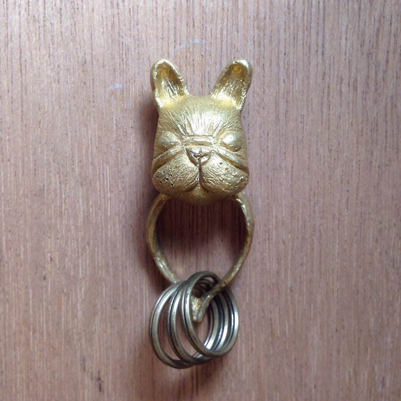 emmaAparty handmade pure copper key ring ``Fight to help you get it'' - ที่ห้อยกุญแจ - ทองแดงทองเหลือง 