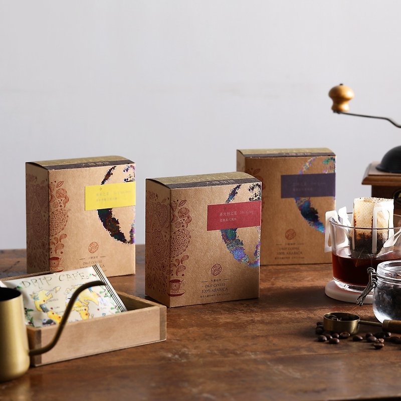 旅行系列 濾掛咖啡 (盒裝5入) 掛耳包 伴手禮 耳掛咖啡 咖啡禮盒 - 咖啡/咖啡豆 - 新鮮食材 黑色