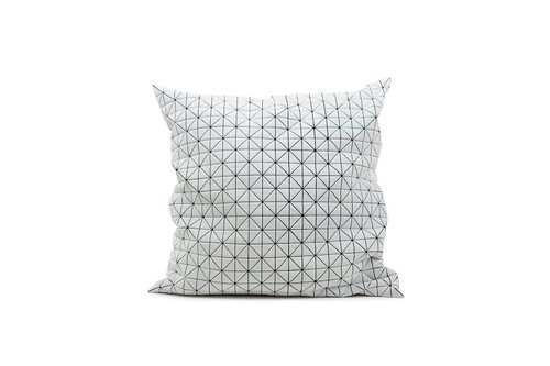 Geo Origami pillow black and white M
