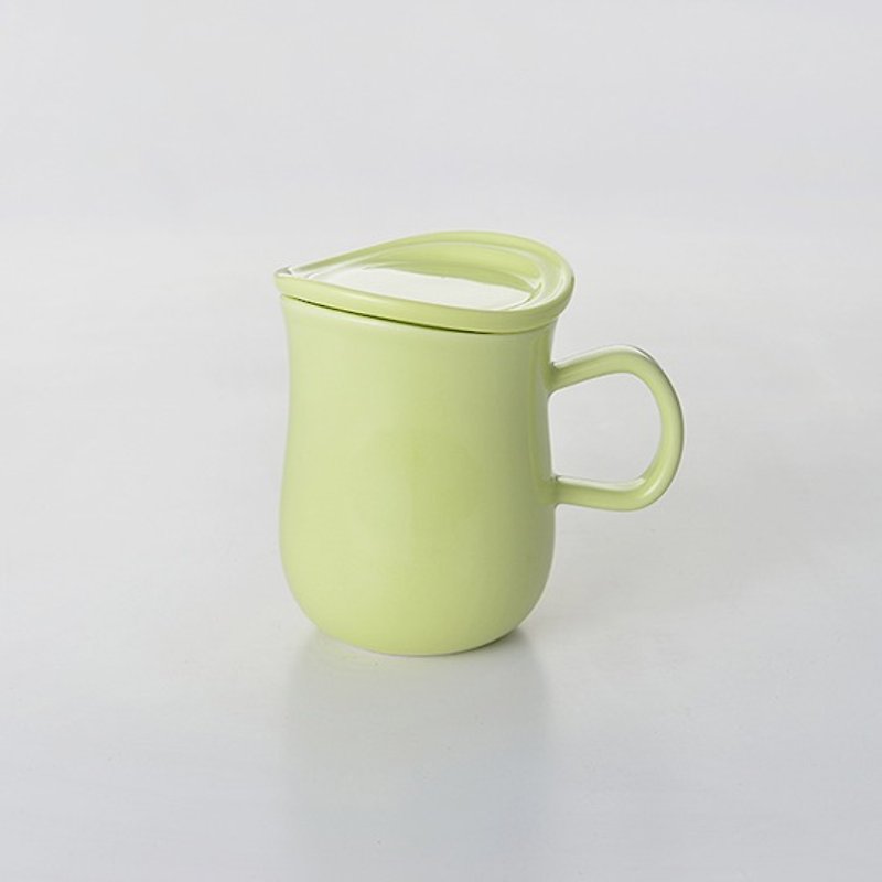 [Flower Series] Flower Mark Cup (Grass Green) - Mugs - Other Materials Green