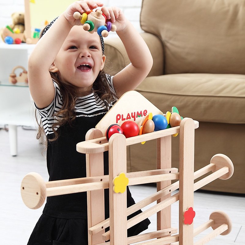 ローミングガーデン - 無垢材トラックローリングボール子供のおもちゃ - 知育玩具・ぬいぐるみ - 木製 