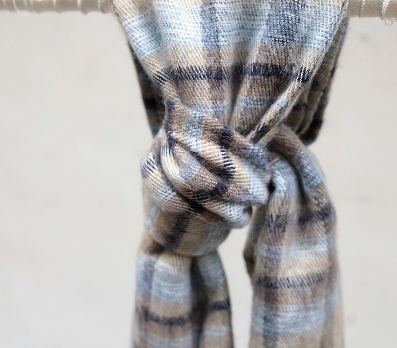 OMAKE 尼泊爾條紋毛圍巾003 - 絲巾 - 其他材質 多色