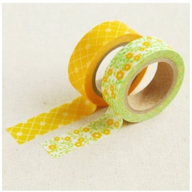 Dailylike and paper tape (2 in) 18- lemon, E2D97907 - มาสกิ้งเทป - กระดาษ สีเหลือง