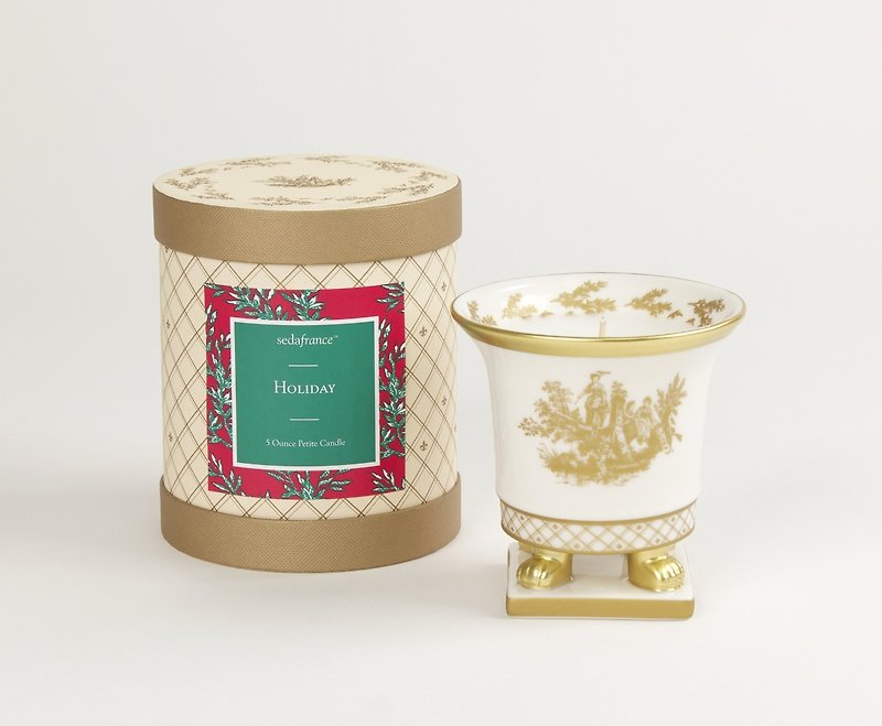 サイダ伝統的なフランスの香水セラミックカップワックス - キャンドル・燭台 - その他の素材 多色