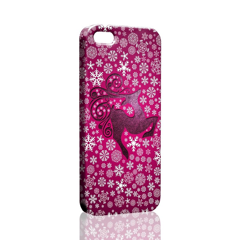 Loving winter snow deer purple pattern custom Samsung S5 S6 S7 note4 note5 iPhone 5 5s 6 6s 6 plus 7 7 plus ASUS HTC m9 Sony LG g4 g5 v10 phone shell mobile phone sets phone shell phonecase - Phone Cases - Plastic Pink