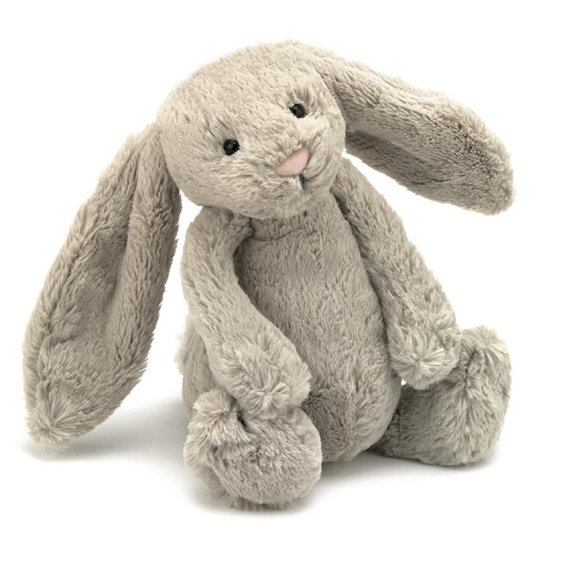 Jellycat Bashful Beige Bunny 31cm - Stuffed Dolls & Figurines - Polyester Gray