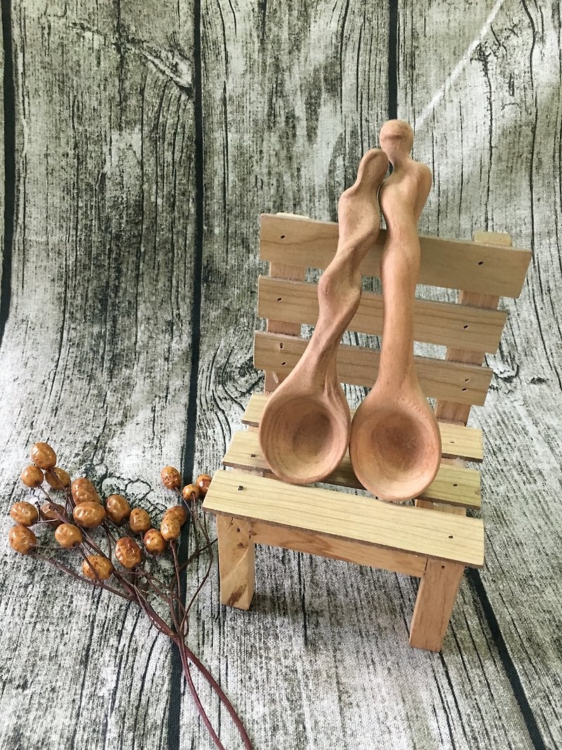 wooden spoon - ช้อนส้อม - ไม้ สีนำ้ตาล
